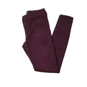 Burgundy Skinny Jeans